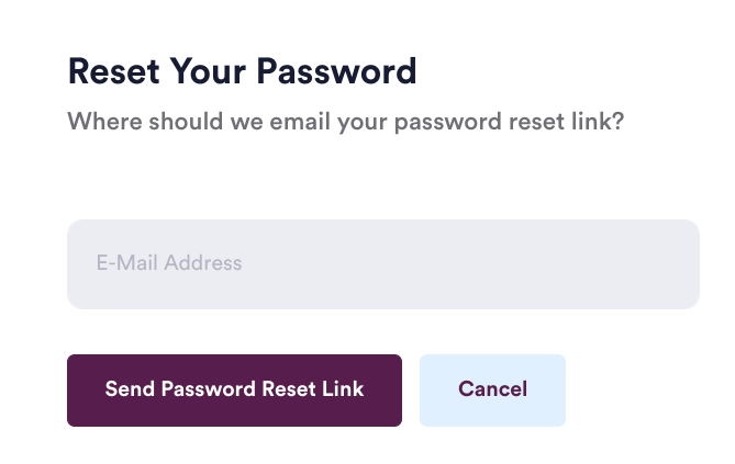 Reset Your Password.