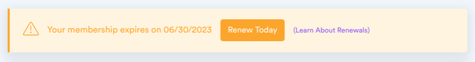 Select  Renew Today.